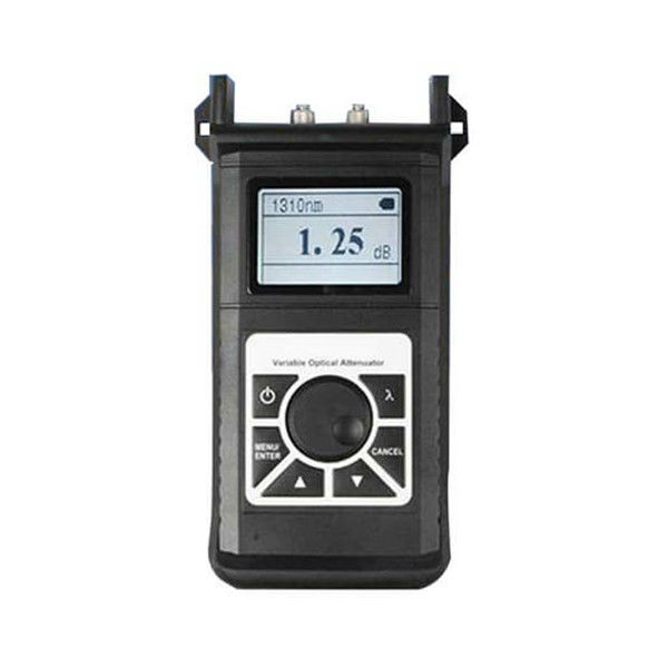Handheld Variable Optical Attenuator Displaying DB And DBm Attenuating Value